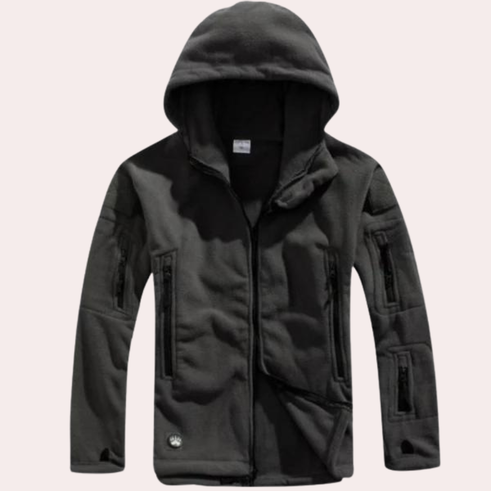 Fleck | Warme Fleecejacke mit Kapuze