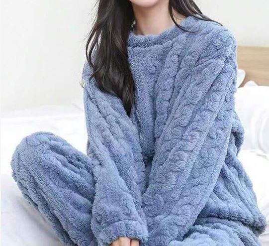 Lyera | Damen Fleece-Pyjama-Set – Weich, warm und kuschelig für kalte Nächte