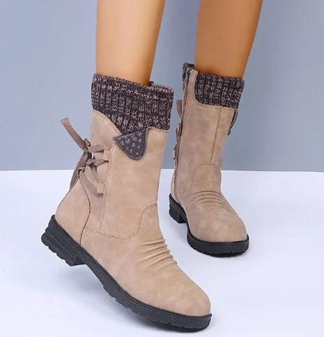 Stolzy | Damen Lederstiefel mit Reißverschluss