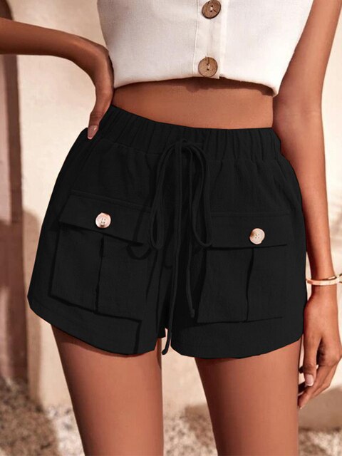 Salida | Damen lässige Cargo-Shorts mit elastischer Taille