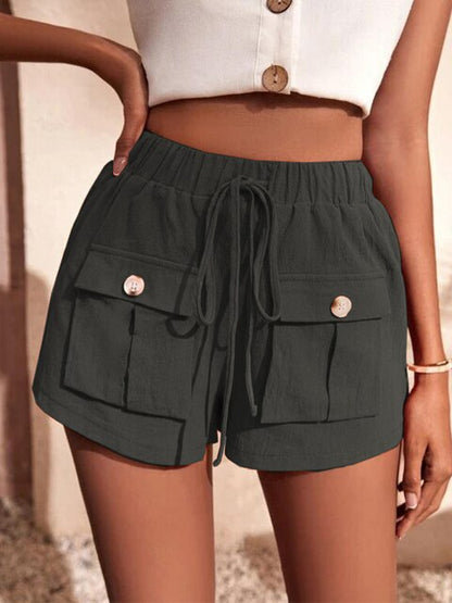 Salida | Damen lässige Cargo-Shorts mit elastischer Taille