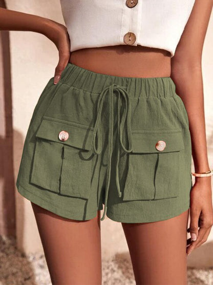 Salida | Damen lässige Cargo-Shorts mit elastischer Taille