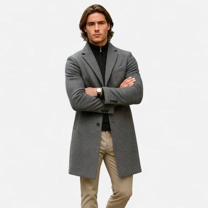 Classic Wool Overcoat | Eleganter Herrenmantel für zeitlose Wintermode