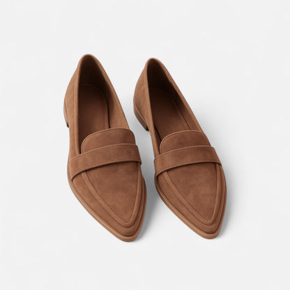 Damen Retro Loafers | Elegante Spitzschuh-Slipper für Alltag & Büro