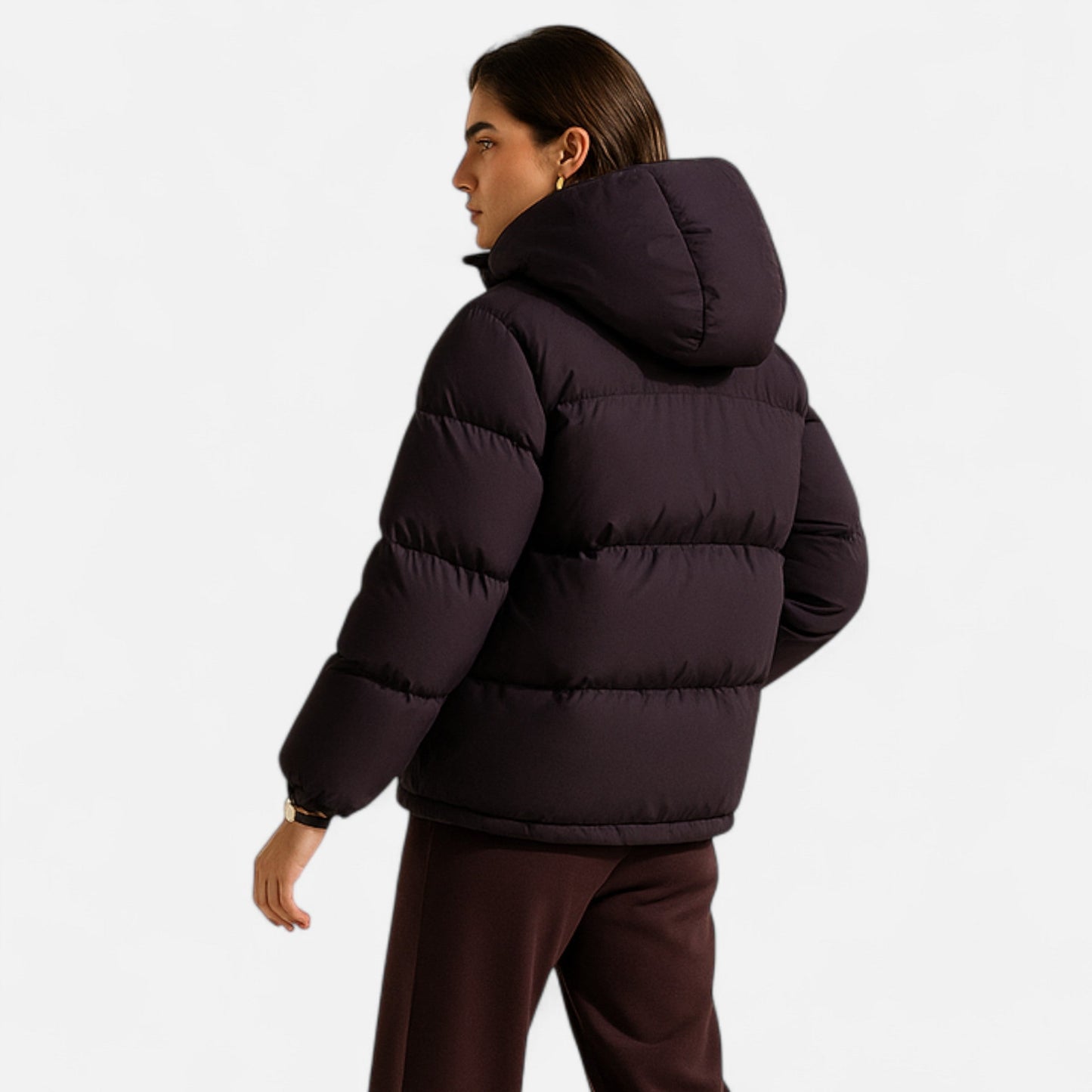 Hooded Cotton Puffer Jacket | Unisex, Leicht & Wärmend