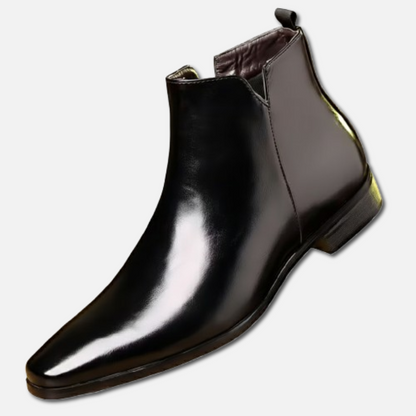 Chelsea Boots | Herren Stiefeletten mit spitzer Zehenform & seitlichem Reißverschluss