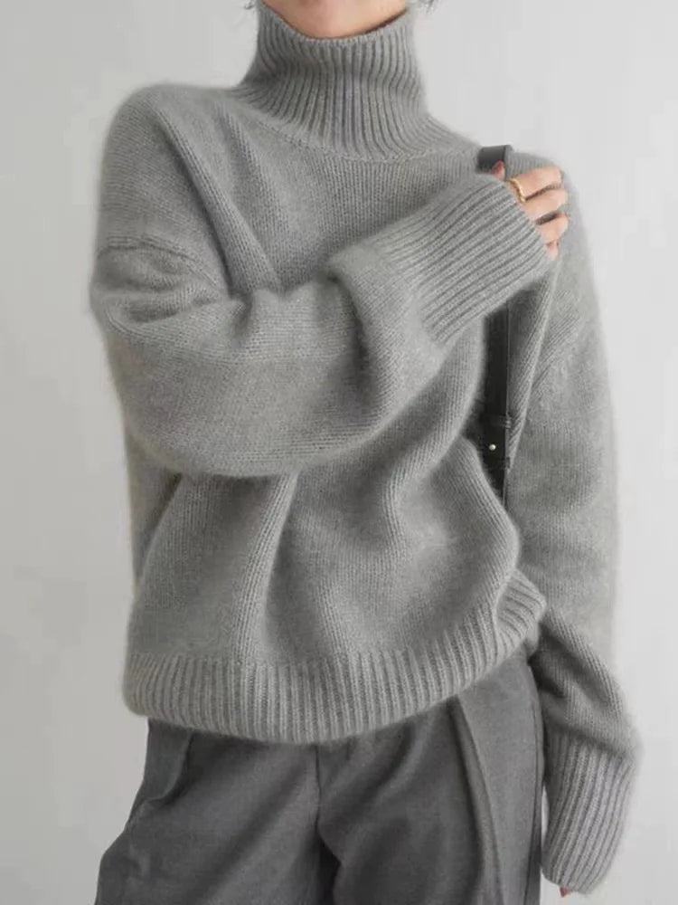 Oversized Rollkragenpullover Damen | Kuscheliger Komfort für stilvolle Winterlooks