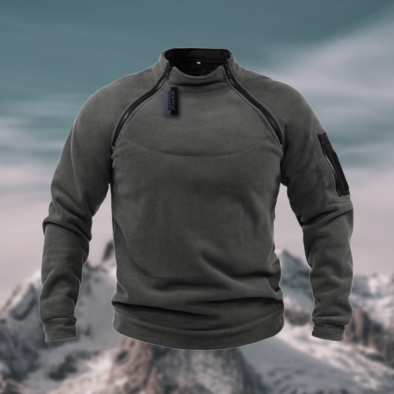 Winddichter Herren Fleece-Pullover mit Kapuze – Warm, Atmungsaktiv & Outdoor-Ready