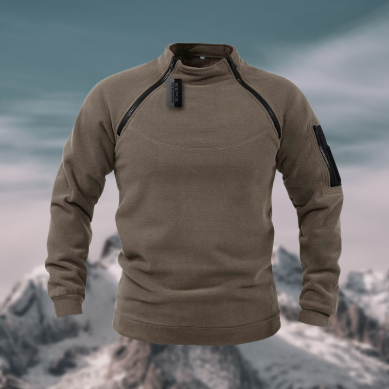 Winddichter Herren Fleece-Pullover mit Kapuze – Warm, Atmungsaktiv & Outdoor-Ready