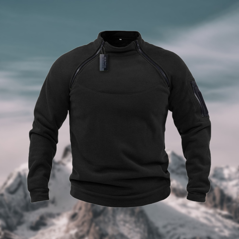 Winddichter Herren Fleece-Pullover mit Kapuze – Warm, Atmungsaktiv & Outdoor-Ready