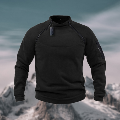 Winddichter Herren Fleece-Pullover mit Kapuze – Warm, Atmungsaktiv & Outdoor-Ready