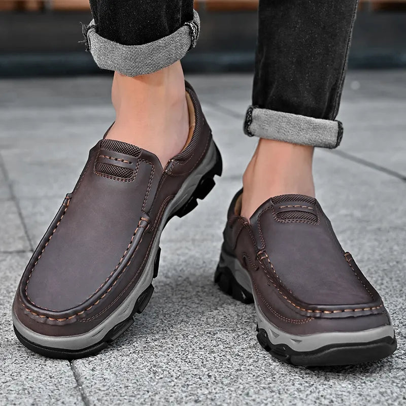 Ovazo | Herren Luxus-Loafer aus echtem Leder – Rutschfest