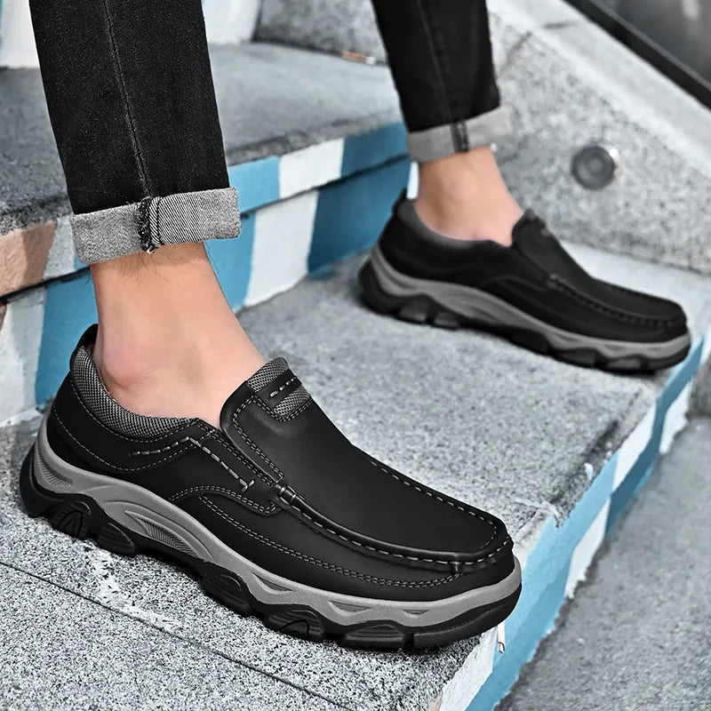 Ovazo | Herren Luxus-Loafer aus echtem Leder – Rutschfest