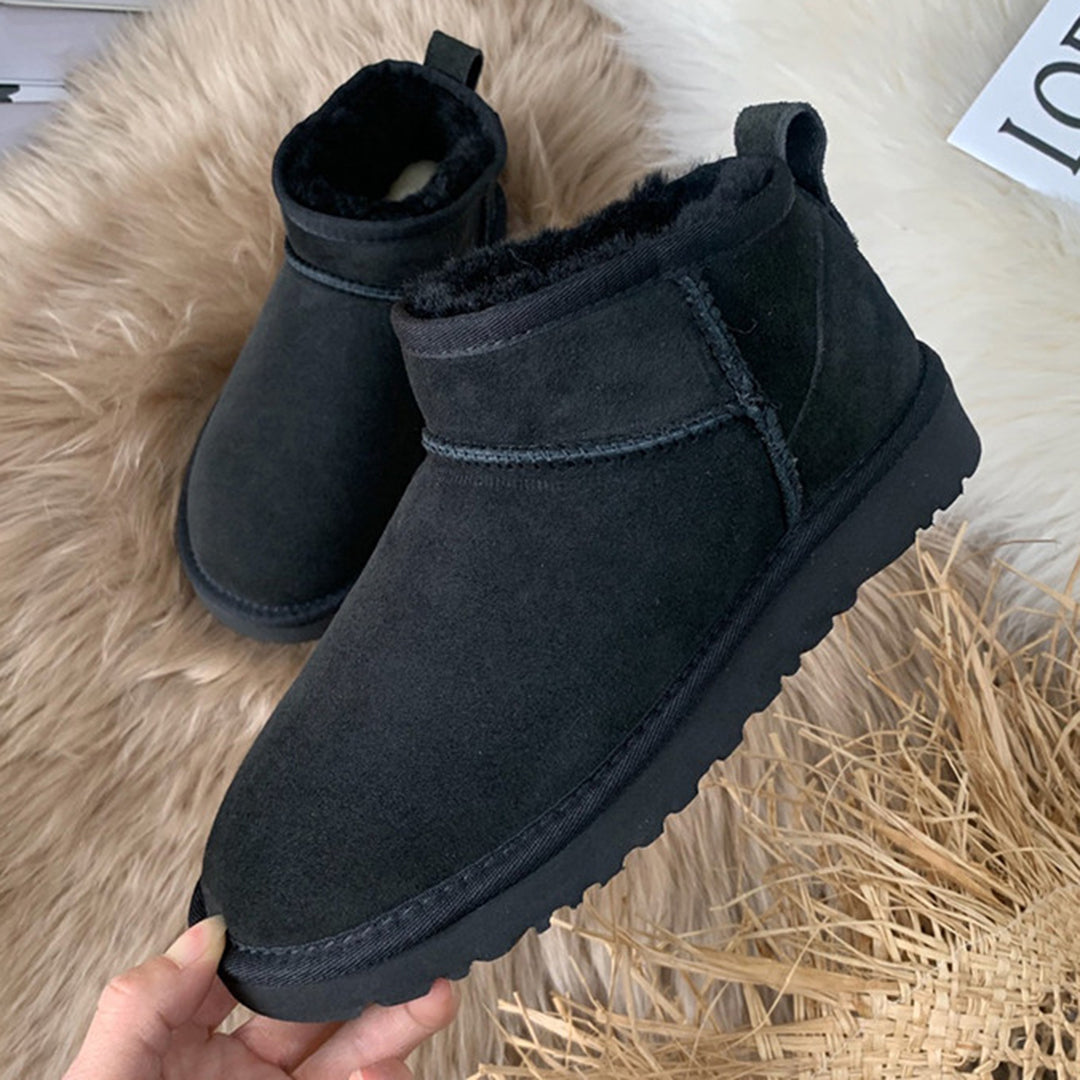 Theresia | Damen Fleecegefütterte Plattform Stiefeletten für den Winter – Warme Ankle Boots