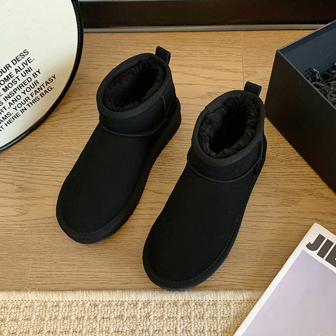 Theresia | Damen Fleecegefütterte Plattform Stiefeletten für den Winter – Warme Ankle Boots