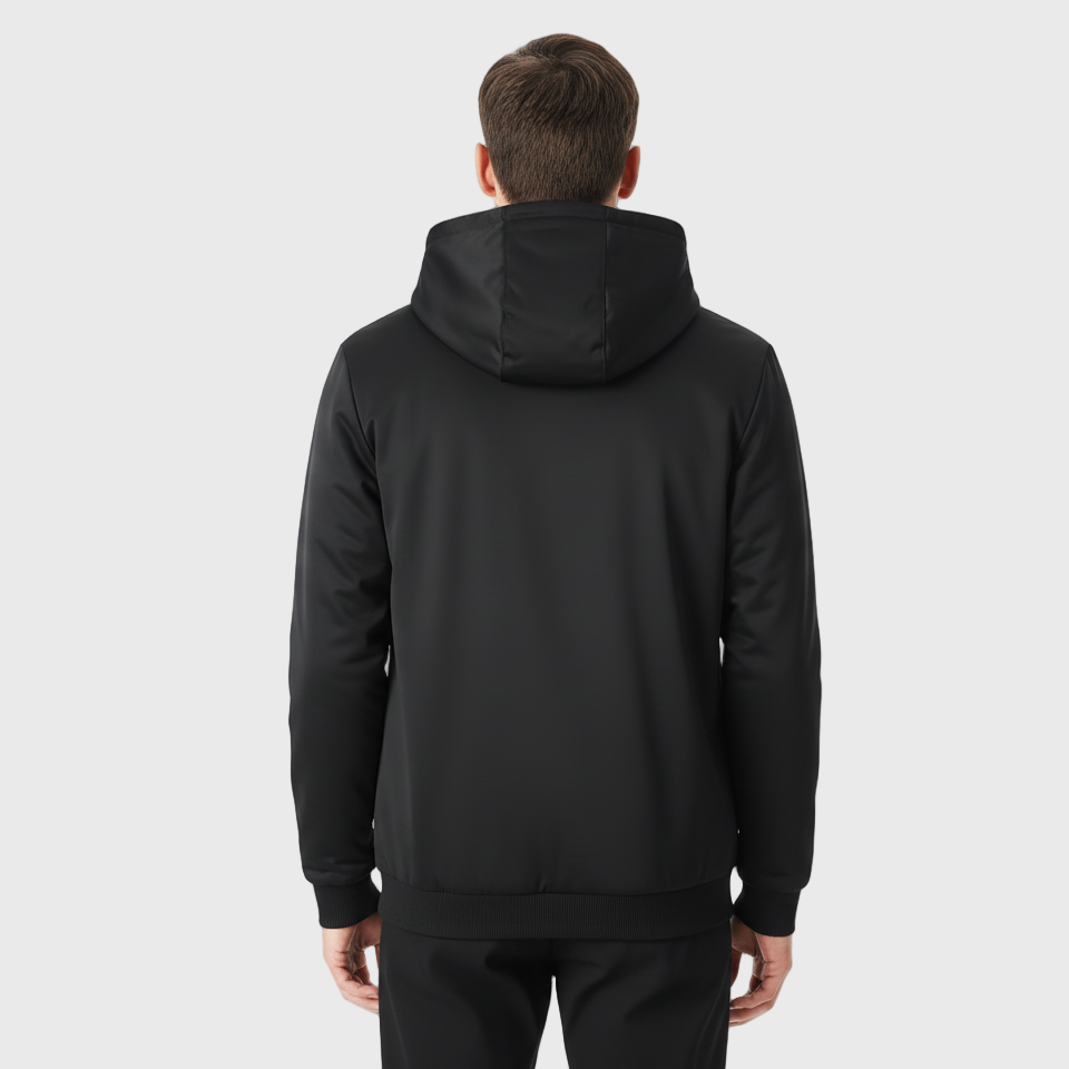 Fleece Hoodie | Herren Kapuzenjacke mit Reißverschluss und Fleecefutter