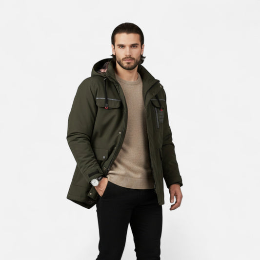 Tristan | Herren Hooded Windbreaker – Leichte Outdoor Jacke mit Kapuze für Alltag & Freizeit