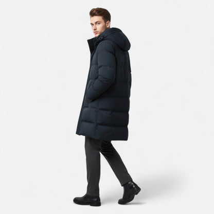Premium Winter-Parka mit Kapuze | Gefütterte Eleganz für Herren