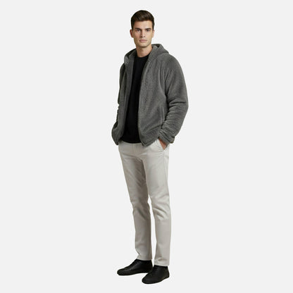 Cozy Hoody | Herren Fleece Hoodie mit Reißverschluss für Winter & Alltag