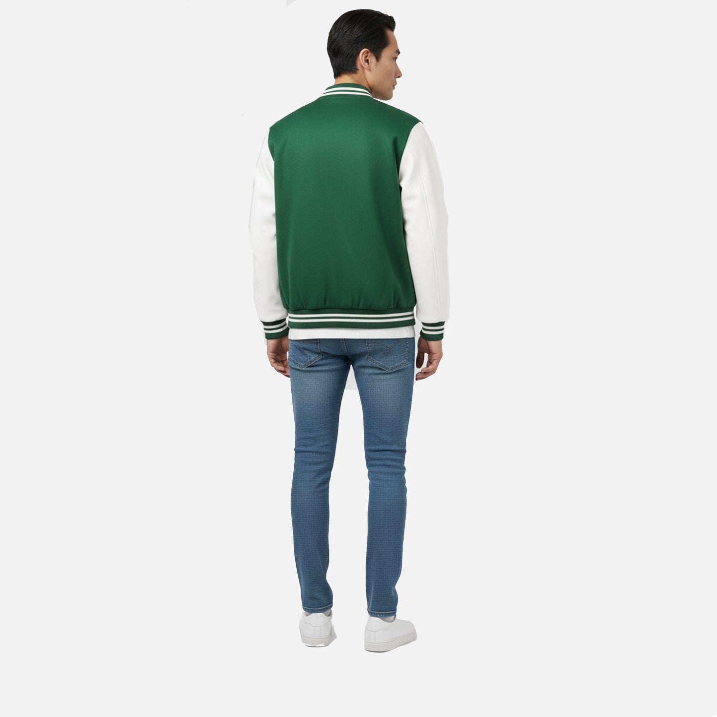 Herren Collegejacke | Varsity Fleece mit Farbblock und Lettering