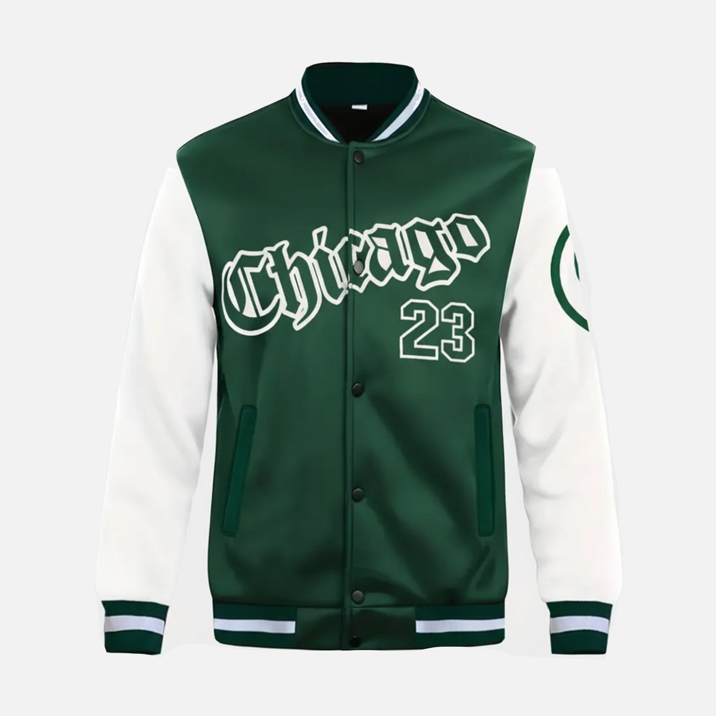 Herren Collegejacke | Varsity Fleece mit Farbblock und Lettering