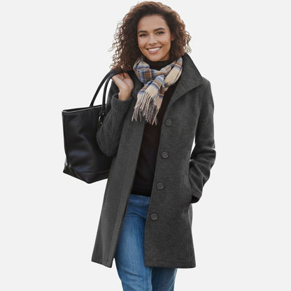 Damen Wollmantel – Zeitloser Wintermantel