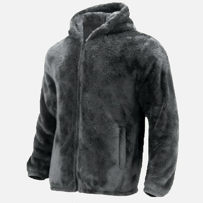 Cozy Hoody | Herren Fleece Hoodie mit Reißverschluss für Winter & Alltag