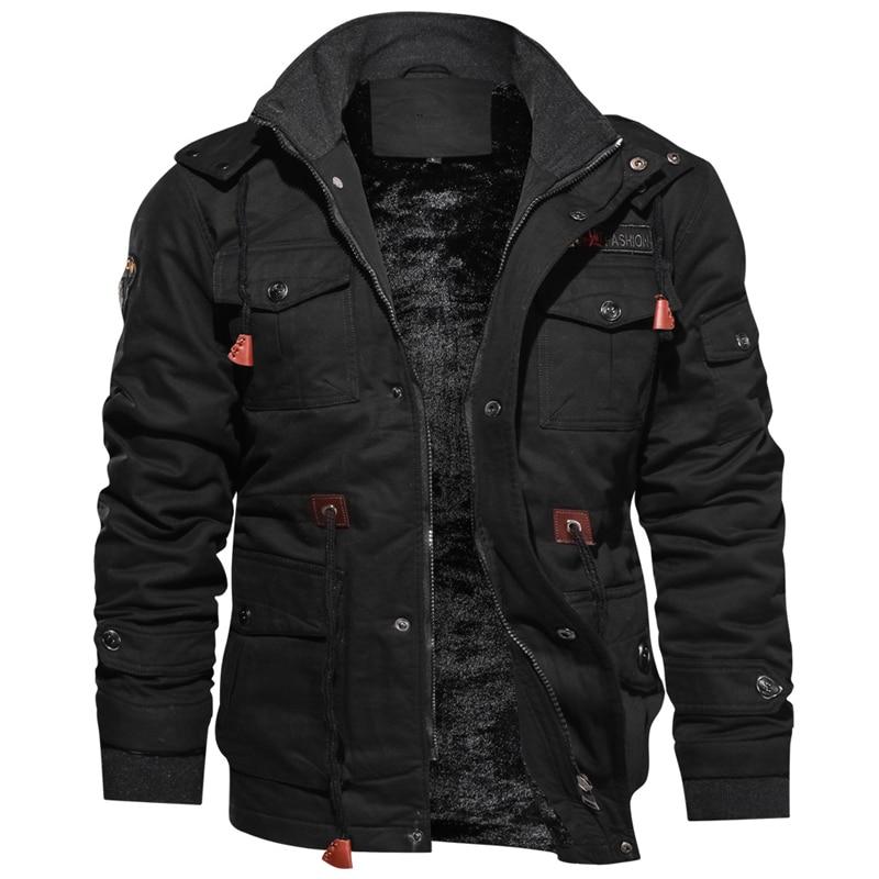 Cameron | Herren Winterjacke mit Kapuze | Zipper & Multifunktionstaschen