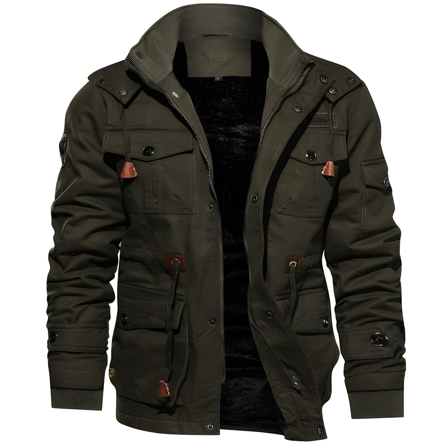 Bradley | Herren Outdoor Pufferjacke mit Kapuze & Vielseitigen Taschen