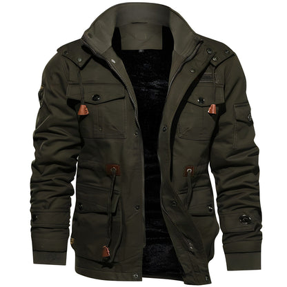 Bradley | Herren Outdoor Pufferjacke mit Kapuze & Vielseitigen Taschen