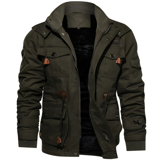 Bradley | Herren Outdoor Pufferjacke mit Kapuze & Vielseitigen Taschen