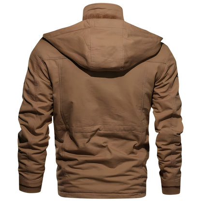 Bradley | Herren Outdoor Pufferjacke mit Kapuze & Vielseitigen Taschen