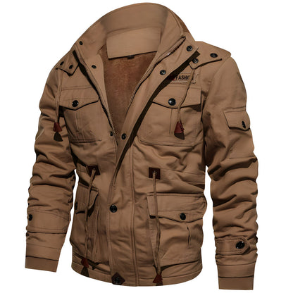 Bradley | Herren Outdoor Pufferjacke mit Kapuze & Vielseitigen Taschen