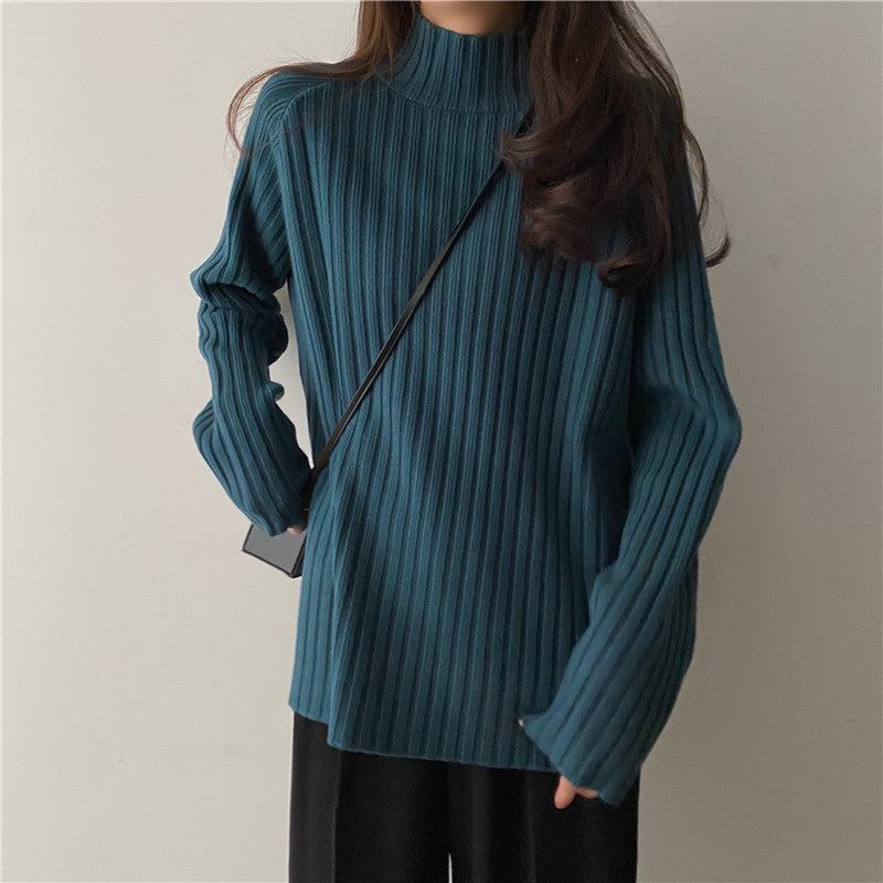 Sonaria | Damen dicker Rollkragenpullover gestrickt