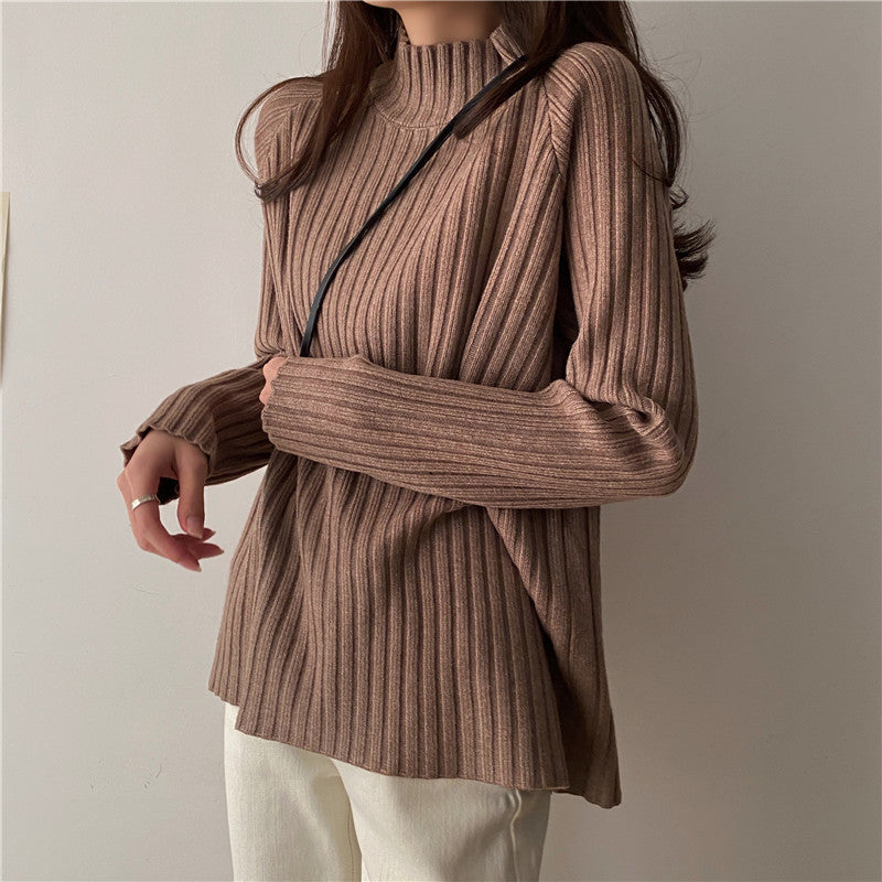 Sonaria | Damen dicker Rollkragenpullover gestrickt