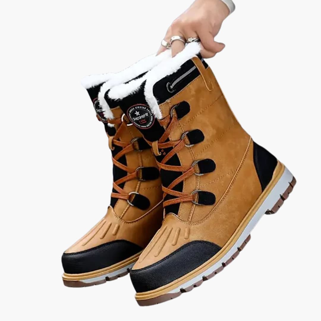 Herren Winterstiefel | Robuste Schnürboots mit Gummisohle für kalte Tage