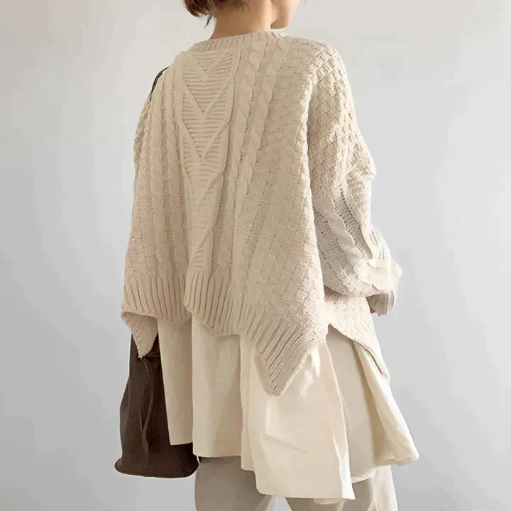 Truus | Bequemer Pullover mit Rundhalsausschnitt