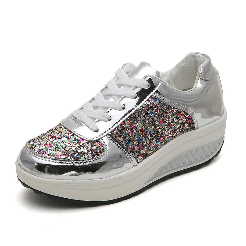 Sambalina | Glitzernde Chunky Sneakers für Damen