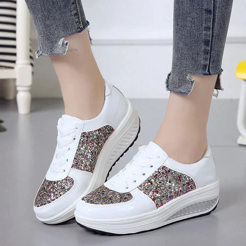 Sambalina | Glitzernde Chunky Sneakers für Damen