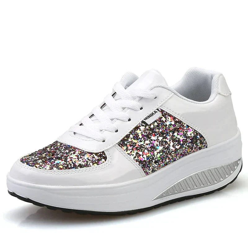 Sambalina | Glitzernde Chunky Sneakers für Damen