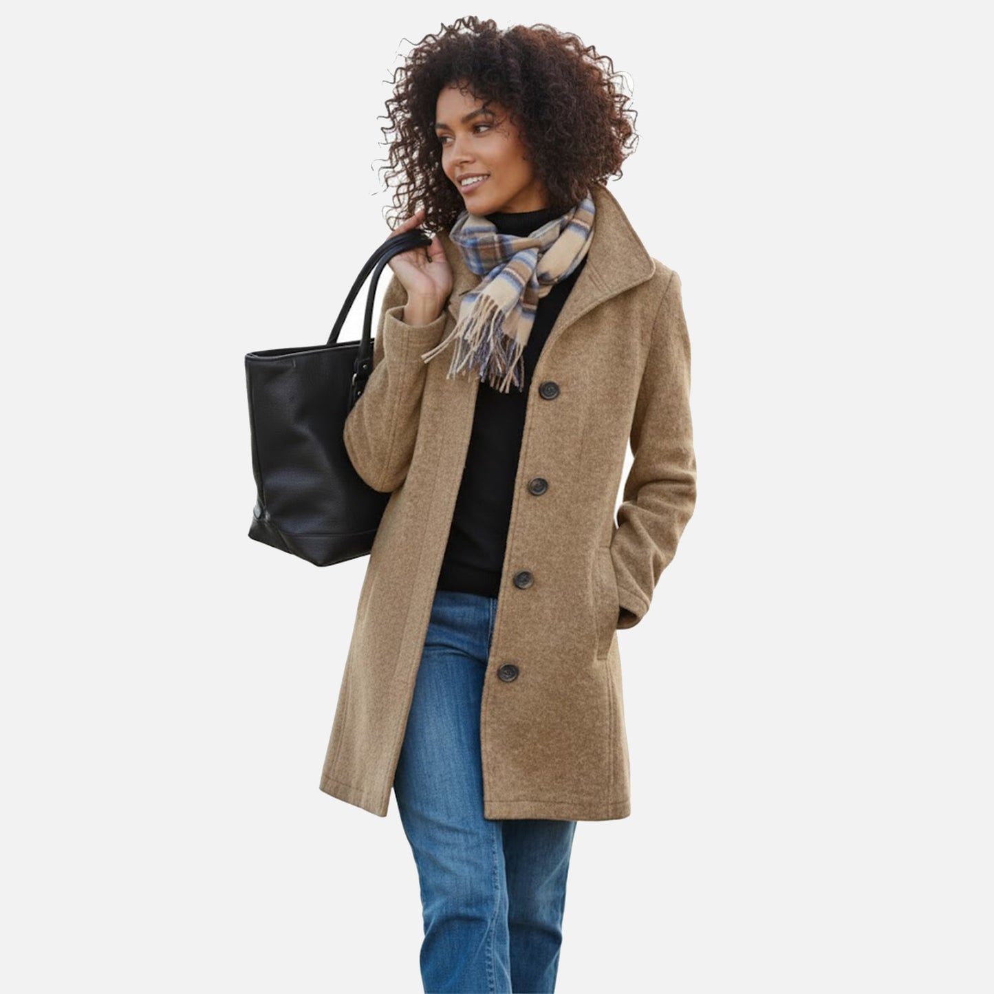 Damen Wollmantel – Zeitloser Wintermantel