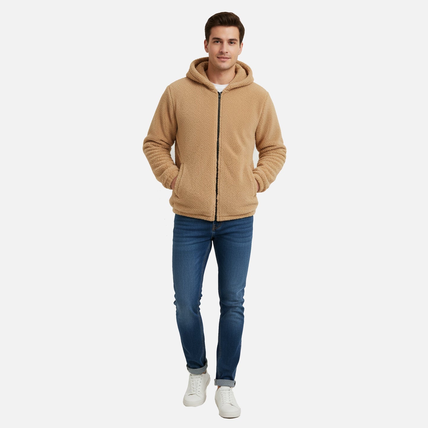 Cozy Hoody | Herren Fleece Hoodie mit Reißverschluss für Winter & Alltag