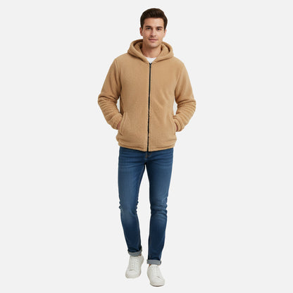 Cozy Hoody | Herren Fleece Hoodie mit Reißverschluss für Winter & Alltag