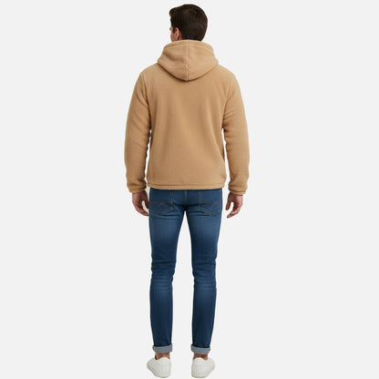 Cozy Hoody | Herren Fleece Hoodie mit Reißverschluss für Winter & Alltag