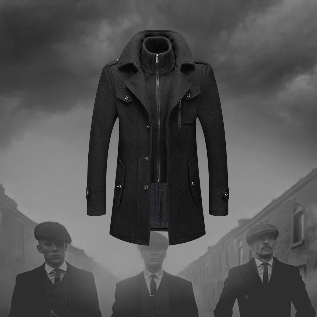 Herren Wollmantel im Peaky-Blinders-Stil | winddicht, elegant und wärmend
