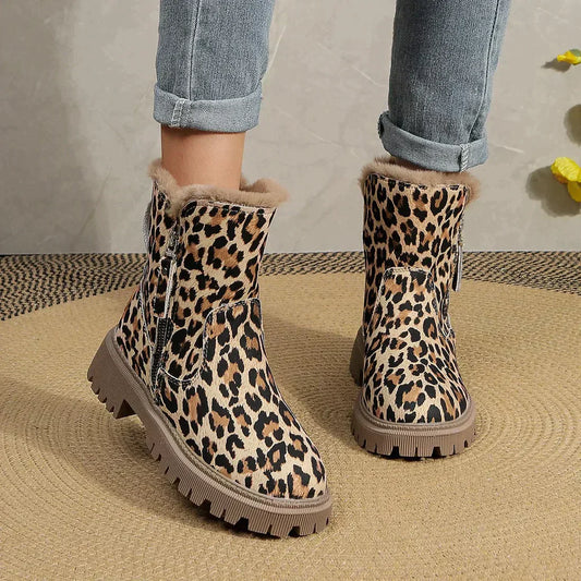 Rizka | Stylische Leopardenprint Stiefel