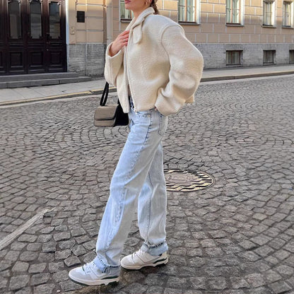 Damen Fleecejacke | Gerade Passform & Leicht für Herbst & Winter