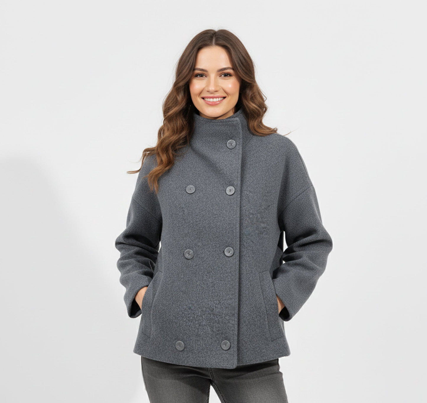 Tailored Short Coat für Damen | Moderne Minimalistische Eleganz