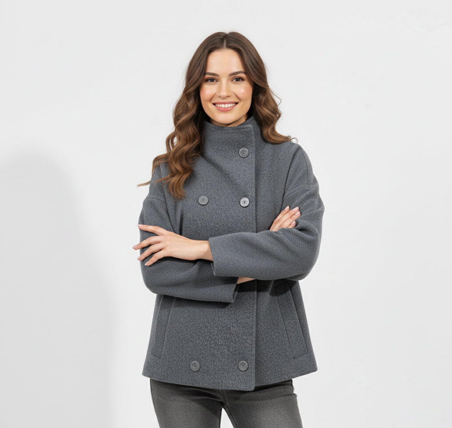 Tailored Short Coat für Damen | Moderne Minimalistische Eleganz