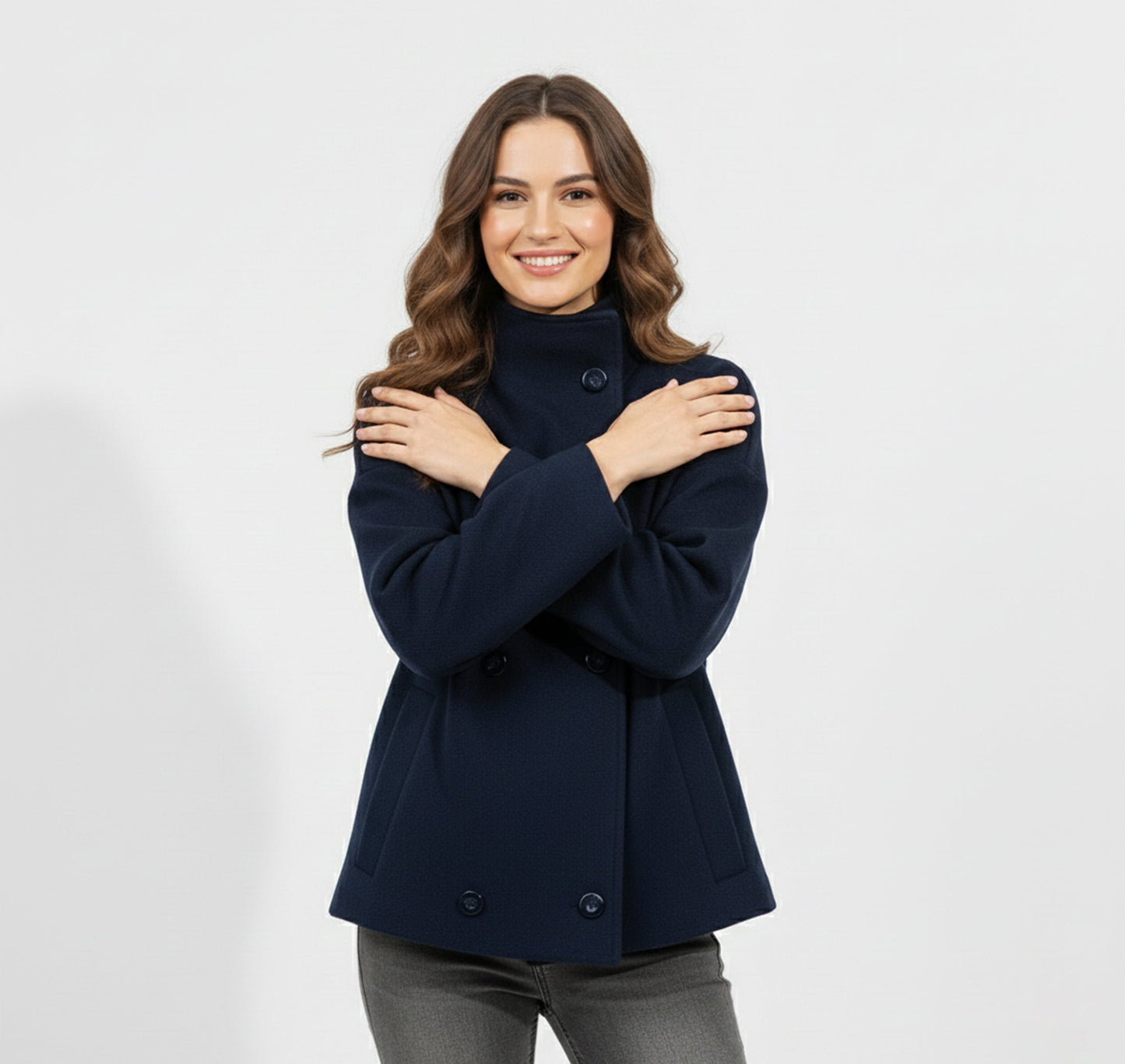 Tailored Short Coat für Damen | Moderne Minimalistische Eleganz